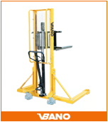 寬支腿手動堆高車